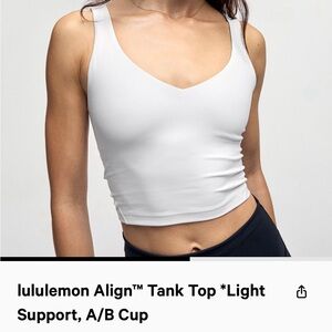 Lululemon Align Tank size  4, white